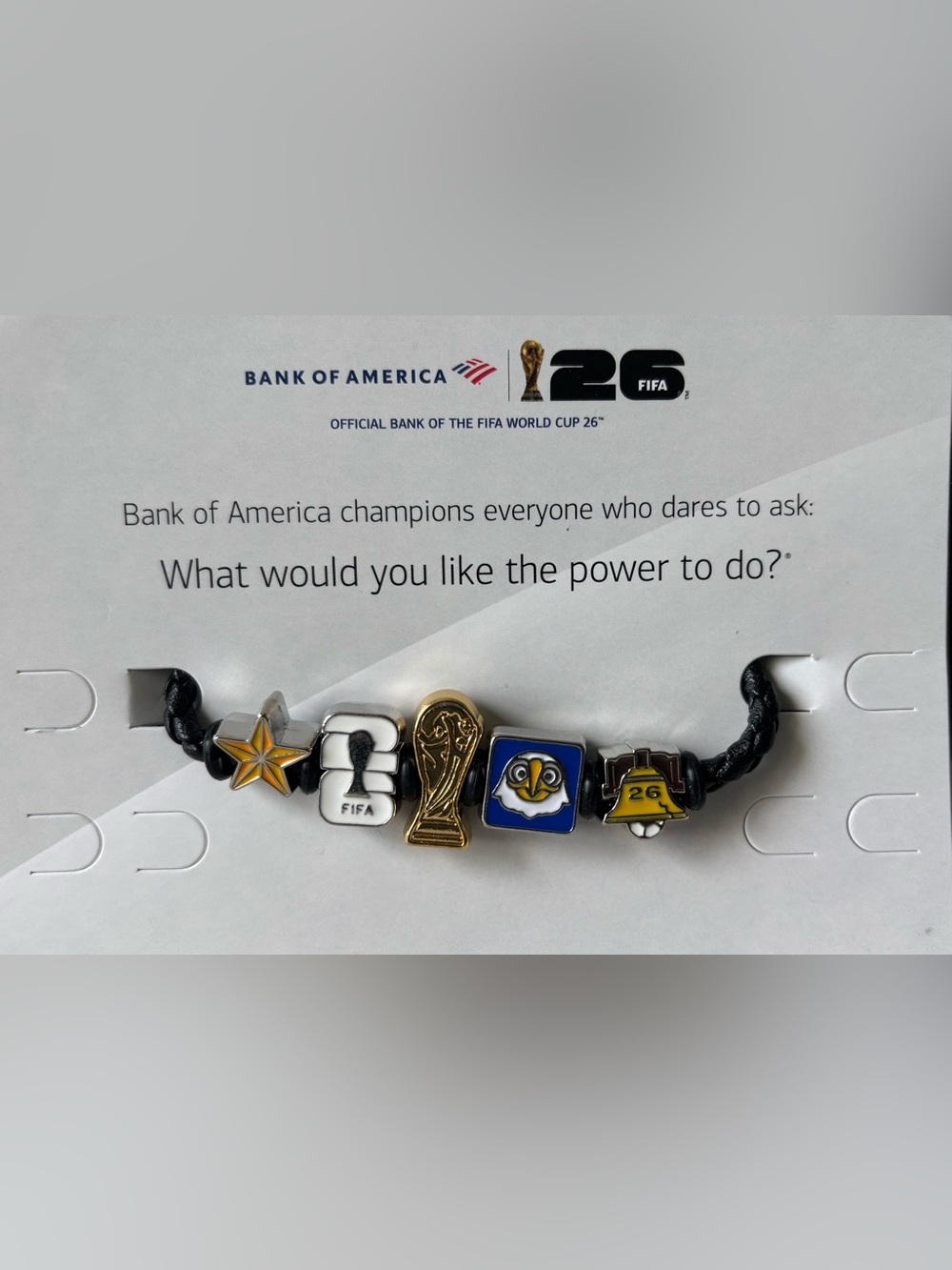 Official FIFA World Cup 2026 collectible charm bracelet